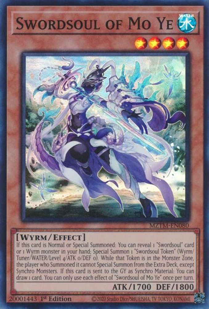 Swordsoul of Mo Ye (MZTM-EN080) - Super Rare