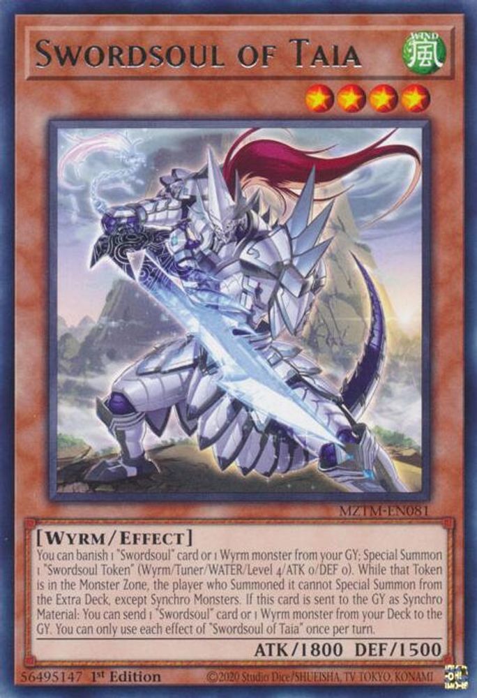 Swordsoul of Taia (MZTM-EN081) - Rare
