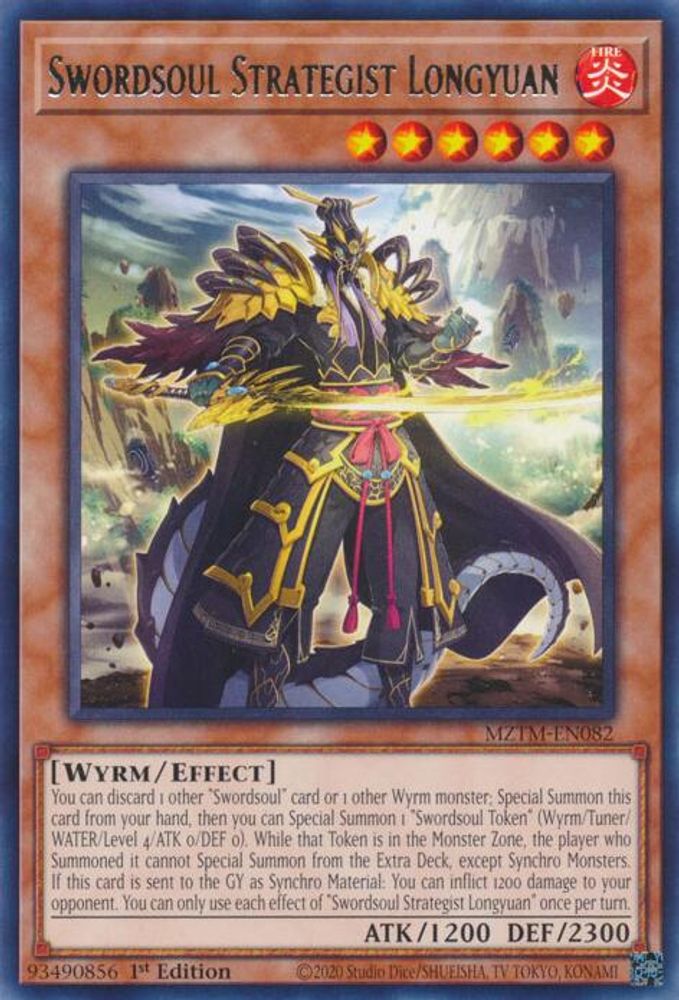 Swordsoul Strategist Longyuan (MZTM-EN082) - Rare