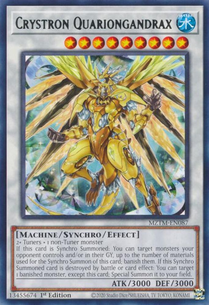 Crystron Quariongandrax (MZTM-EN087) - Rare