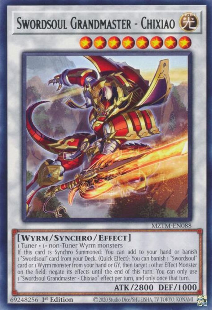 Swordsoul Grandmaster - Chixiao (MZTM-EN088) - Rare