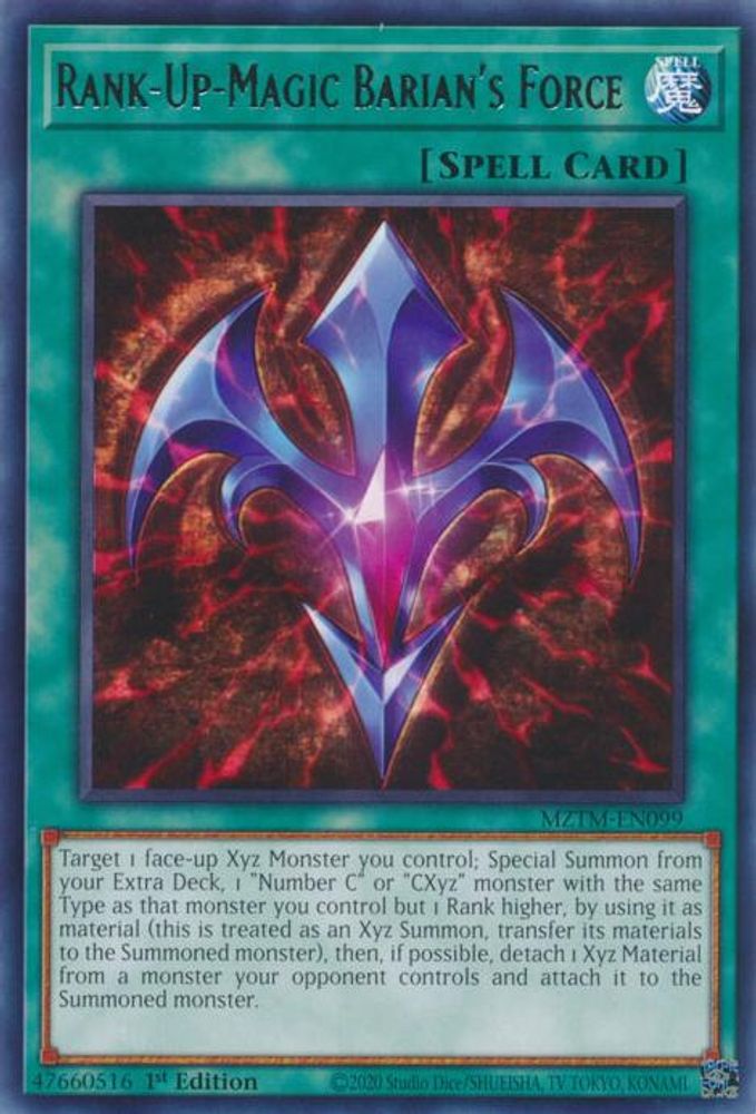 Rank-Up-Magic Barian's Force (MZTM-EN099) - Rare