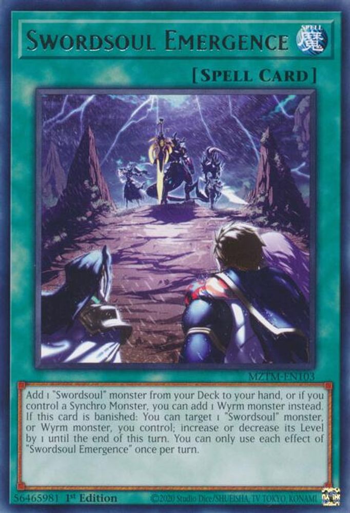Swordsoul Emergence (MZTM-EN103) - Rare