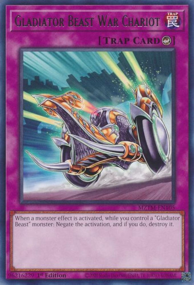 Gladiator Beast War Chariot (MZTM-EN105) - Rare