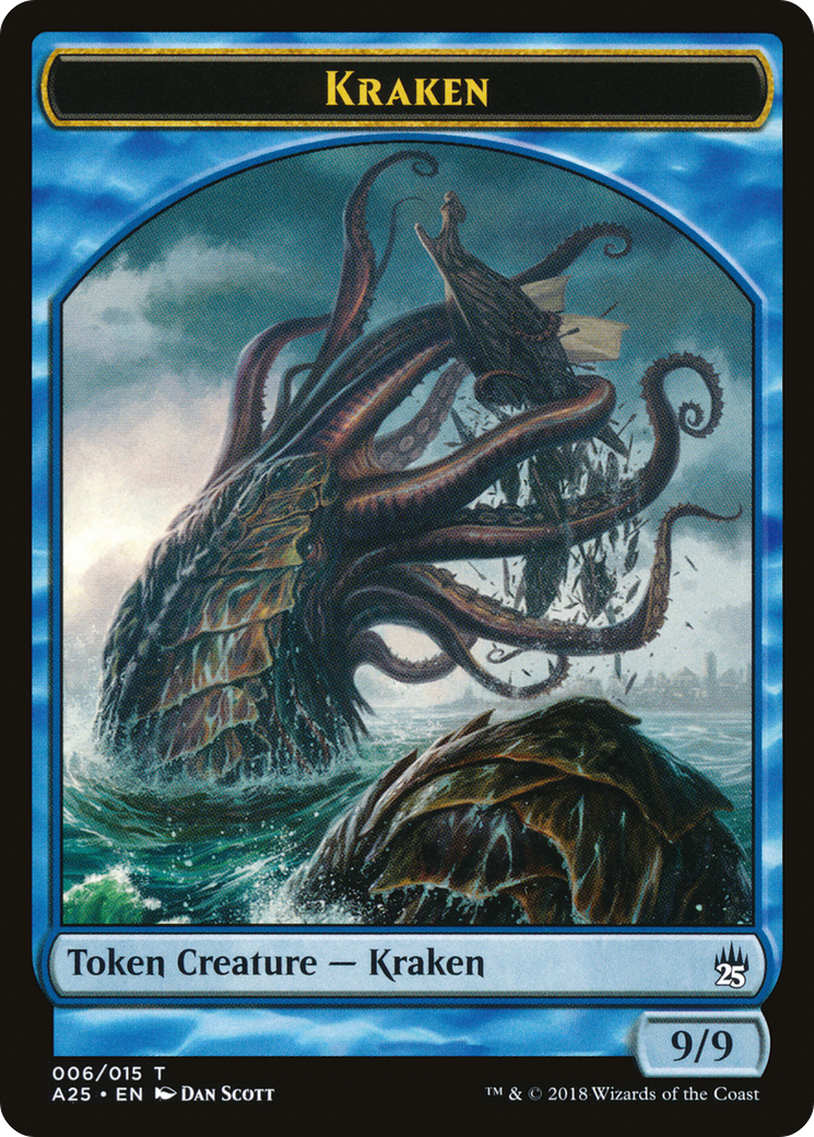 Kraken Token (006) (A25-006) - Masters 25 Tokens