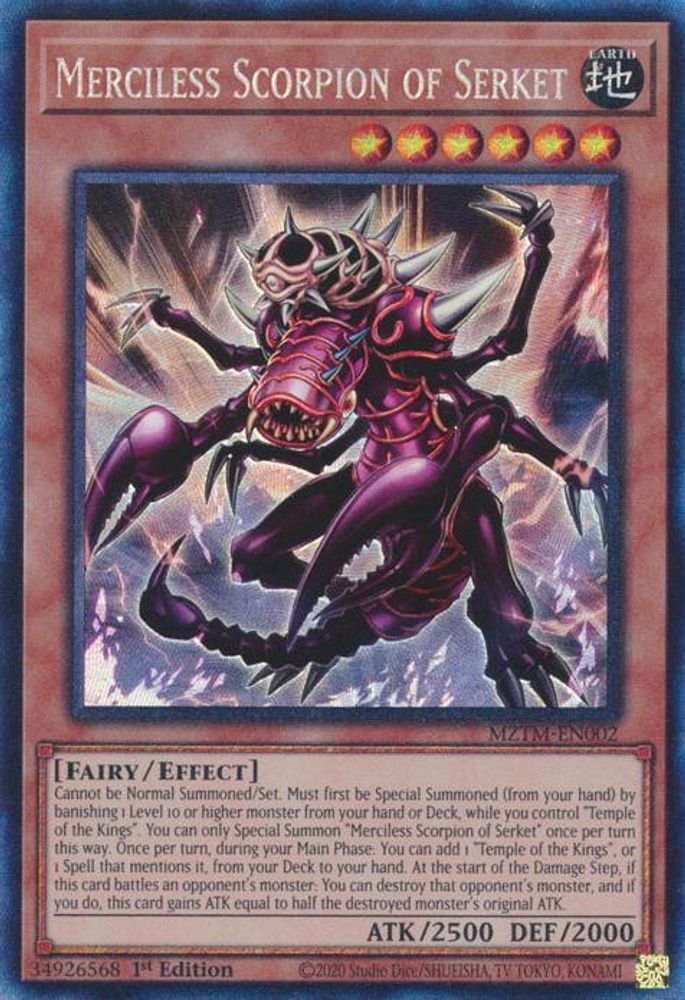 Merciless Scorpion of Serket (CR) (MZTM-EN002) - Collector's Rare