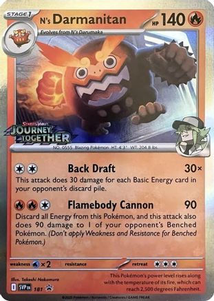 N's Darmanitan (Prerelease) 181  - Holofoil - Promo