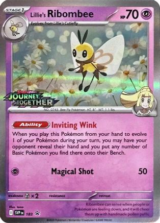 Lillie's Ribombee (Prerelease) 183  - Holofoil - Promo