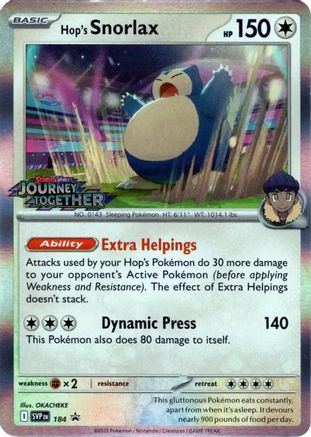Hop's Snorlax (Prerelease) 184  - Holofoil - Promo
