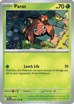 Paras 004  - Reverse Holofoil - Common