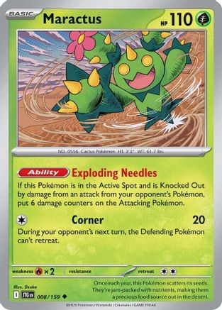 Maractus 008/159  - Reverse Holofoil - Uncommon