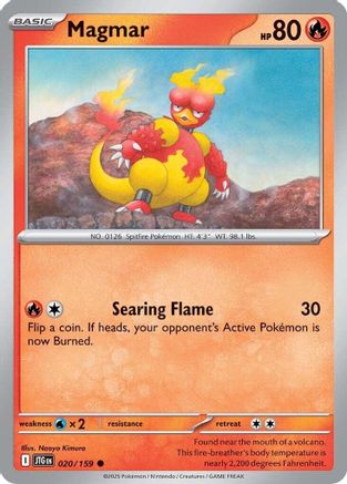 Magmar 020  - Reverse Holofoil - Common