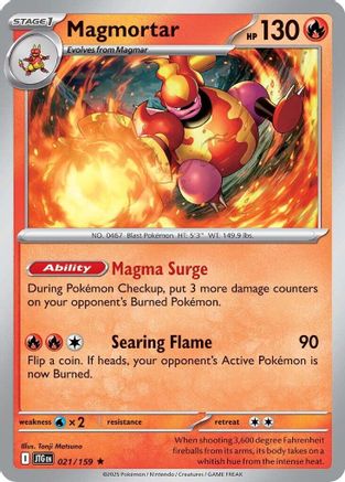 Magmortar 021  - Holofoil - Rare