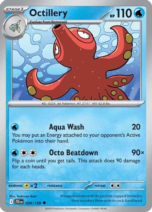 Octillery 034  - Reverse Holofoil - Uncommon