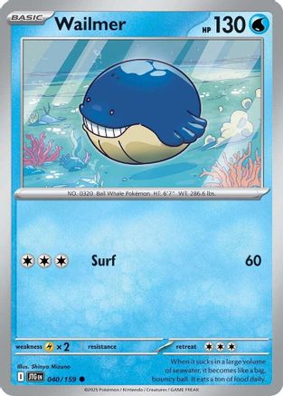 Wailmer 040  - Reverse Holofoil - Common
