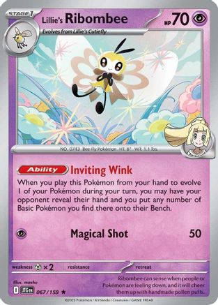 Lillie's Ribombee 067/159  - Rare