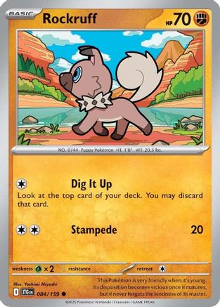 Rockruff 084  - Reverse Holofoil - Common