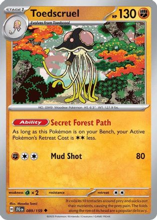 Toedscruel 089  - Reverse Holofoil - Uncommon