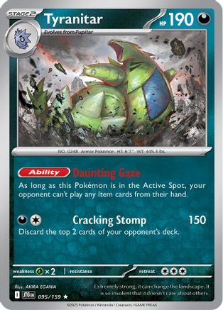 Tyranitar 095  - Holofoil - Rare