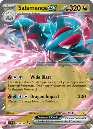 Salamence ex 114/159  - Holofoil - Double Rare