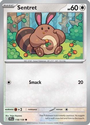 Sentret 118  - Reverse Holofoil - Common