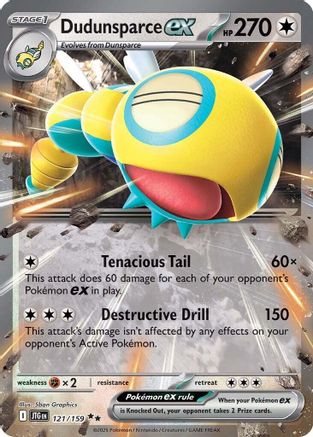 Dudunsparce ex 121/159  - Holofoil - Double Rare