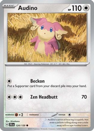 Audino 124  - Reverse Holofoil - Common