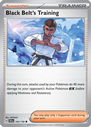 Black Belt's Training 145/159  - Reverse Holofoil - Common