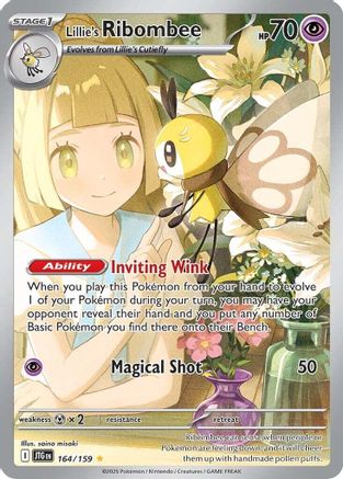 Lillie's Ribombee 164/159  - Holofoil - Illustration Rare