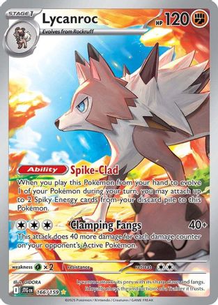 Lycanroc 166/159  - Holofoil - Illustration Rare