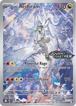 N's Reshiram (Journey Together Stamped) 167/159  - Holofoil - Illustration Rare