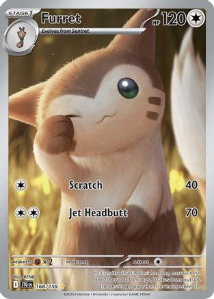 Furret 168/159  - Holofoil - Illustration Rare
