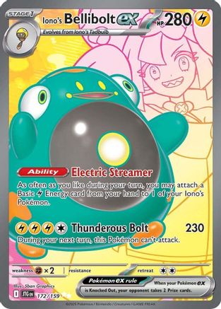 Iono's Bellibolt ex 172/159  - Holofoil - Ultra Rare