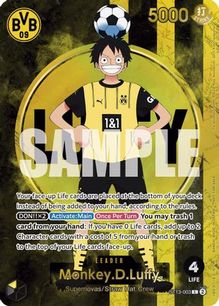 Monkey.D.Luffy (BVB x One Piece Campaign) (ST13-003) - Leader