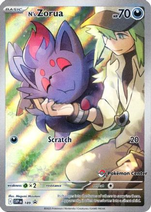N's Zorua (Pokemon Center Exclusive) 189  - Holofoil - Promo