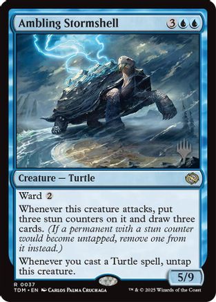 Ambling Stormshell (PPTDM-037) - Promo Pack: Tarkir: Dragonstorm