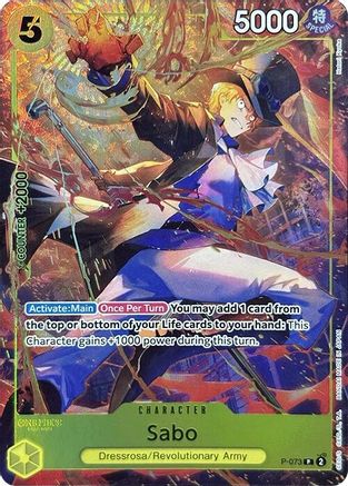 Sabo (Premium Card Collection -Best Selection Vol. 3-) (P-073) - Promo
