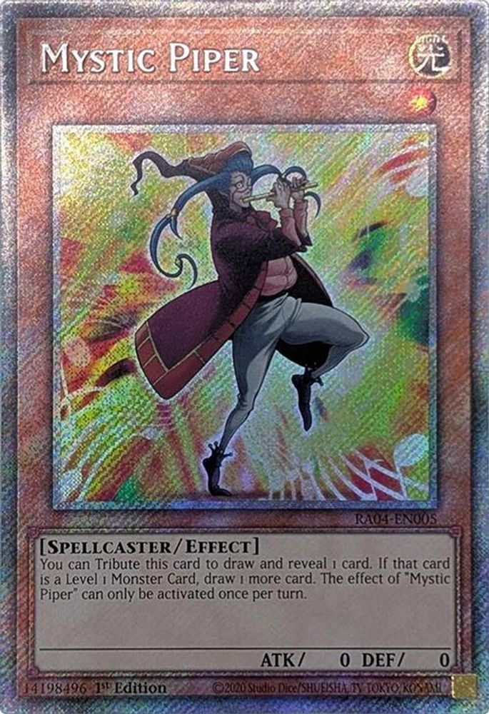 Mystic Piper (Platinum Secret Rare) (RA04-EN005) - Platinum Secret Rare