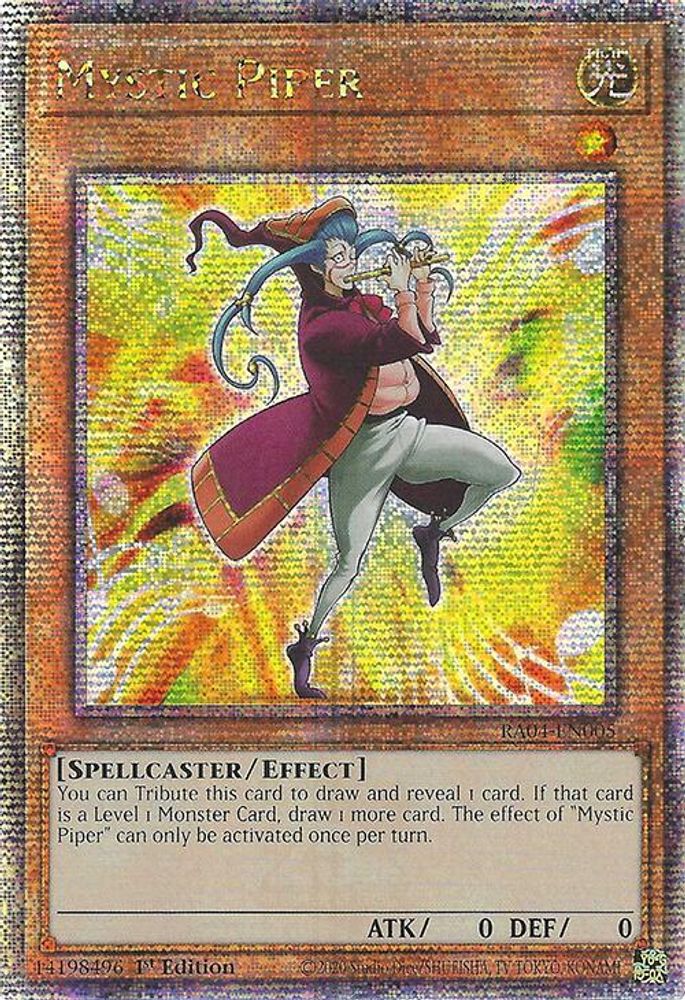 Mystic Piper (Quarter Century Secret Rare) (RA04-EN005) - Quarter Century Secret Rare