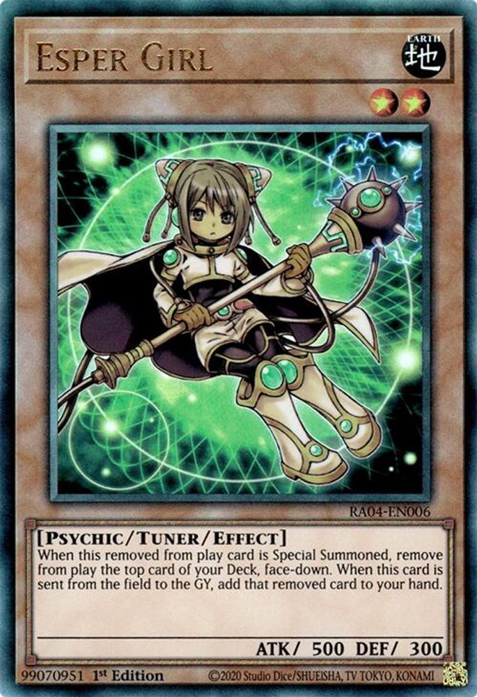 Esper Girl (PUR) (RA04-EN006) - Prismatic Ultimate Rare