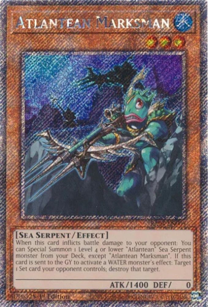 Atlantean Marksman (Platinum Secret Rare) (RA04-EN009) - Platinum Secret Rare