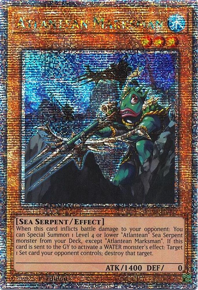 Atlantean Marksman (Quarter Century Secret Rare) (RA04-EN009) - Quarter Century Secret Rare