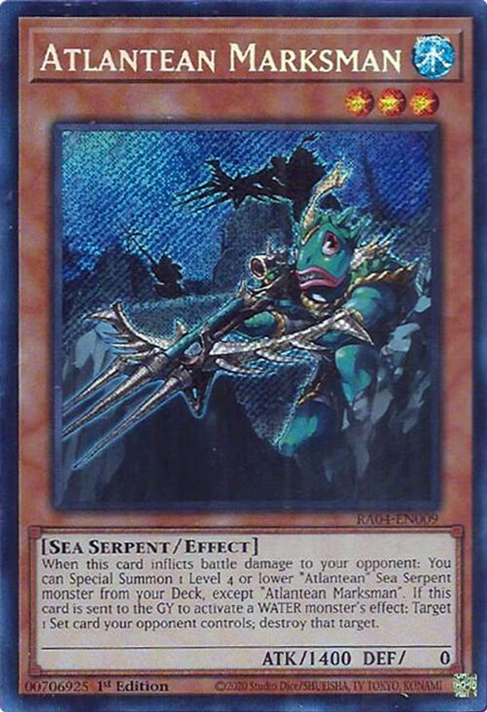 Atlantean Marksman (Secret Rare) (RA04-EN009) - Secret Rare