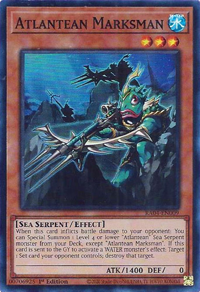 Atlantean Marksman (RA04-EN009) - Super Rare