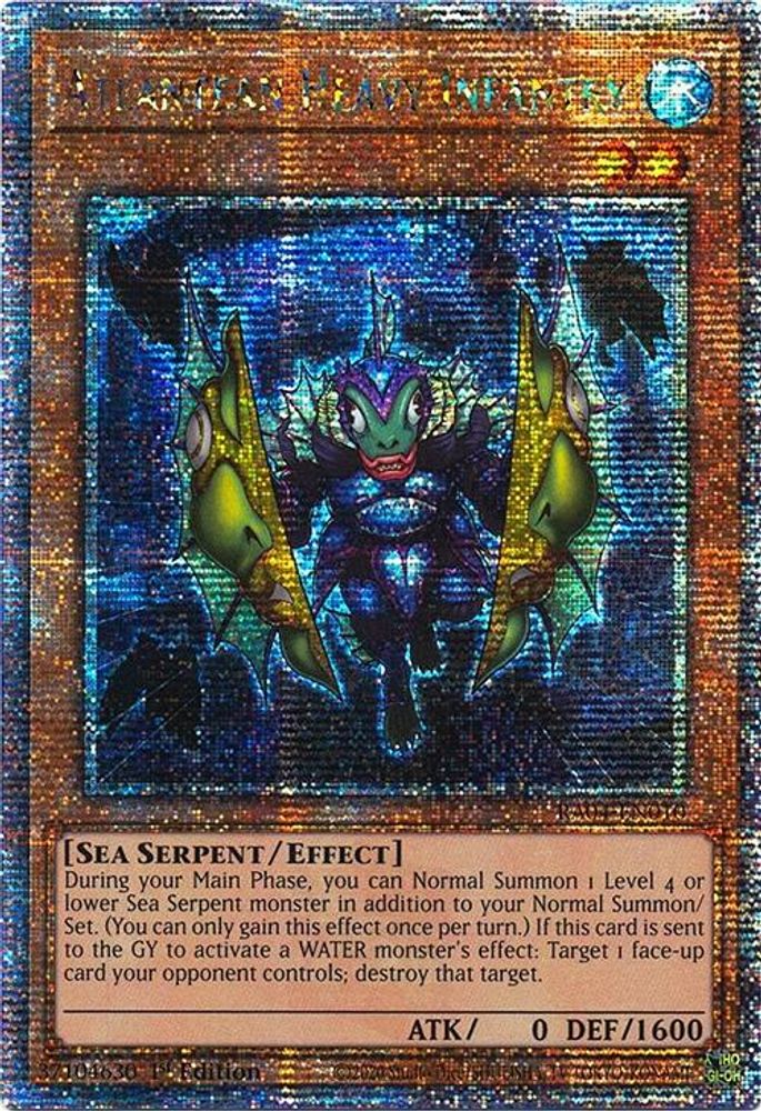 Atlantean Heavy Infantry (Quarter Century Secret Rare) (RA04-EN010) - Quarter Century Secret Rare