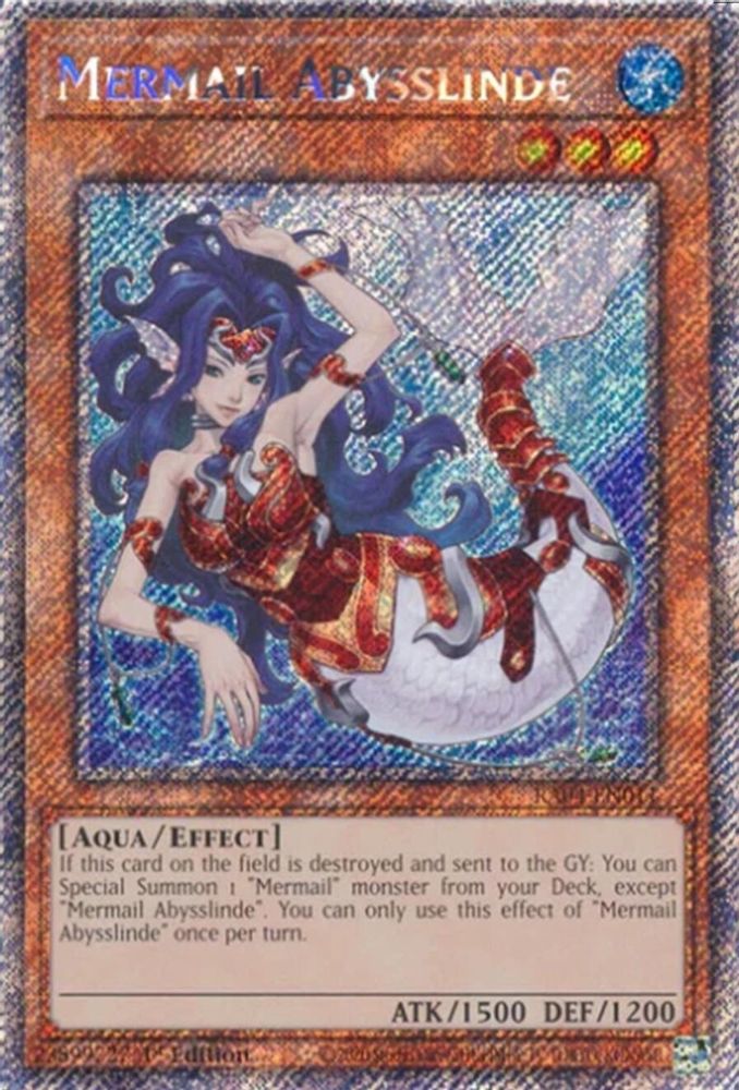 Mermail Abysslinde (Platinum Secret Rare) (RA04-EN011) - Platinum Secret Rare