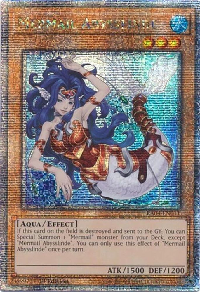 Mermail Abysslinde (Quarter Century Secret Rare) (RA04-EN011) - Quarter Century Secret Rare