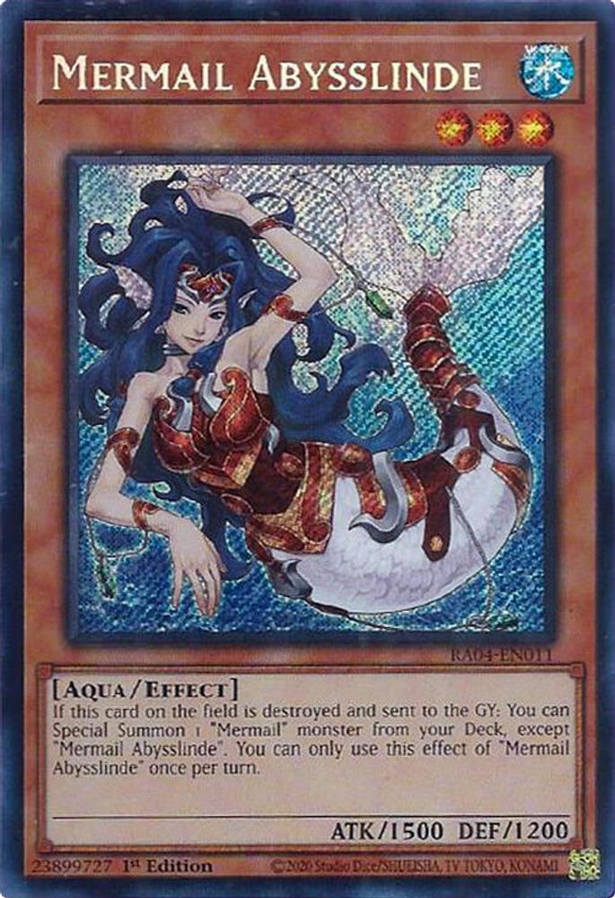 Mermail Abysslinde (Secret Rare) (RA04-EN011) - Secret Rare