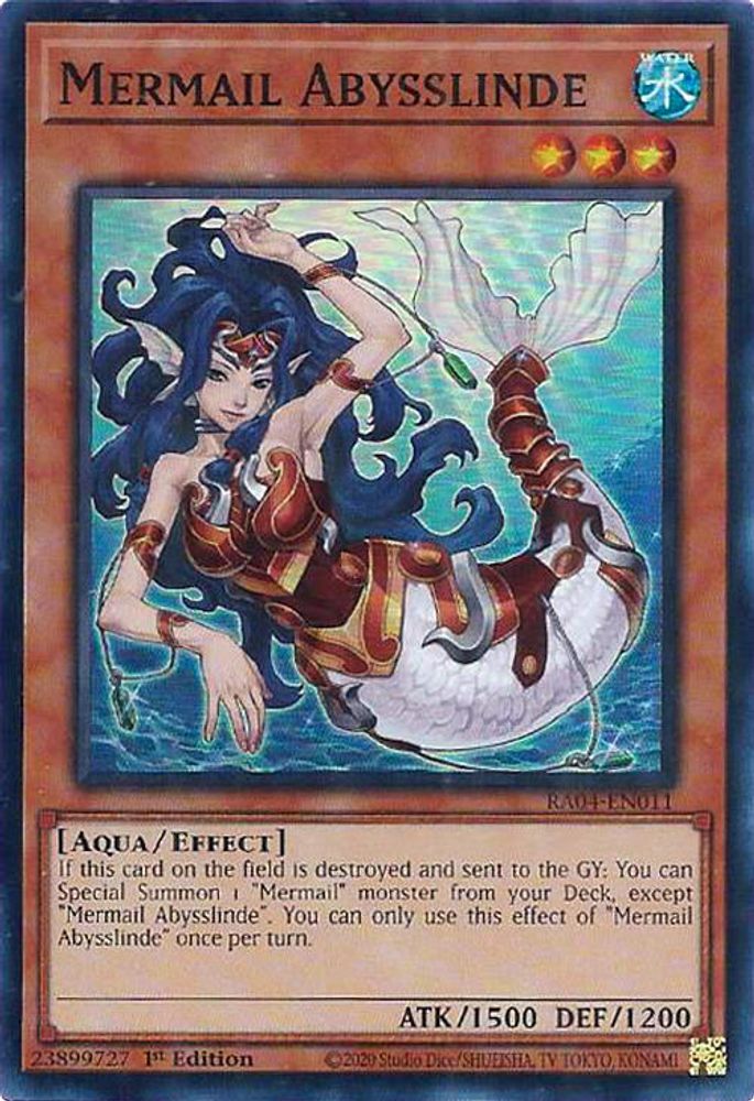 Mermail Abysslinde (RA04-EN011) - Super Rare