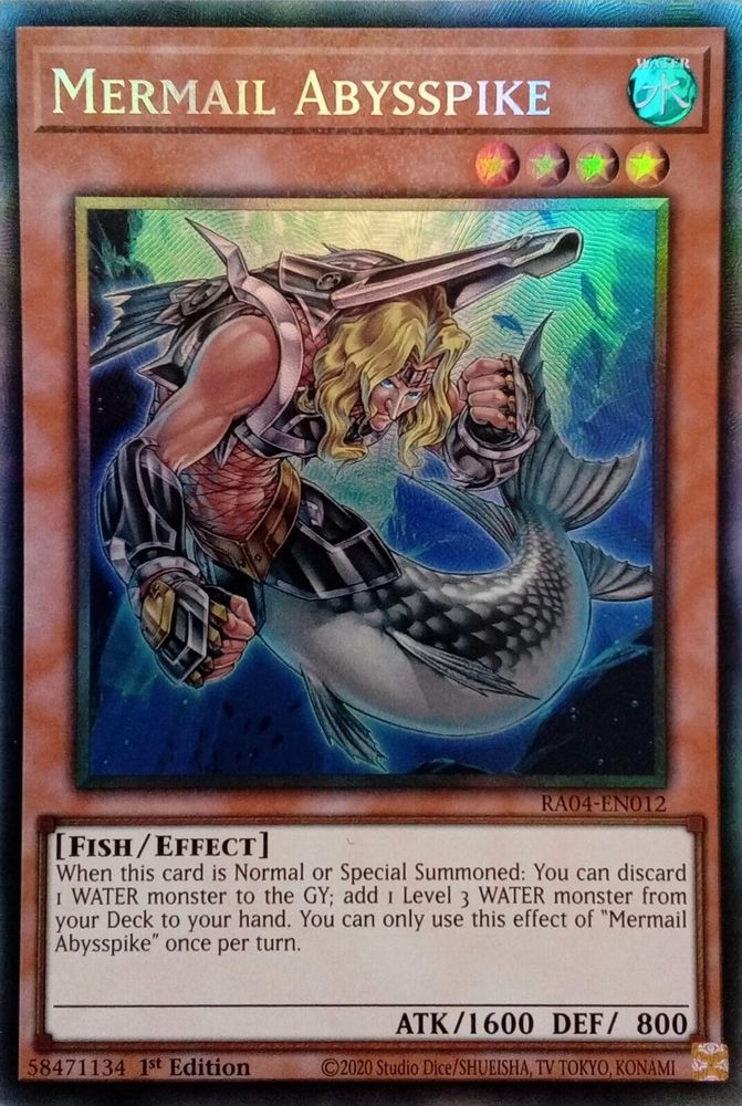 Mermail Abysspike (PCR) (RA04-EN012) - Prismatic Collector's Rare